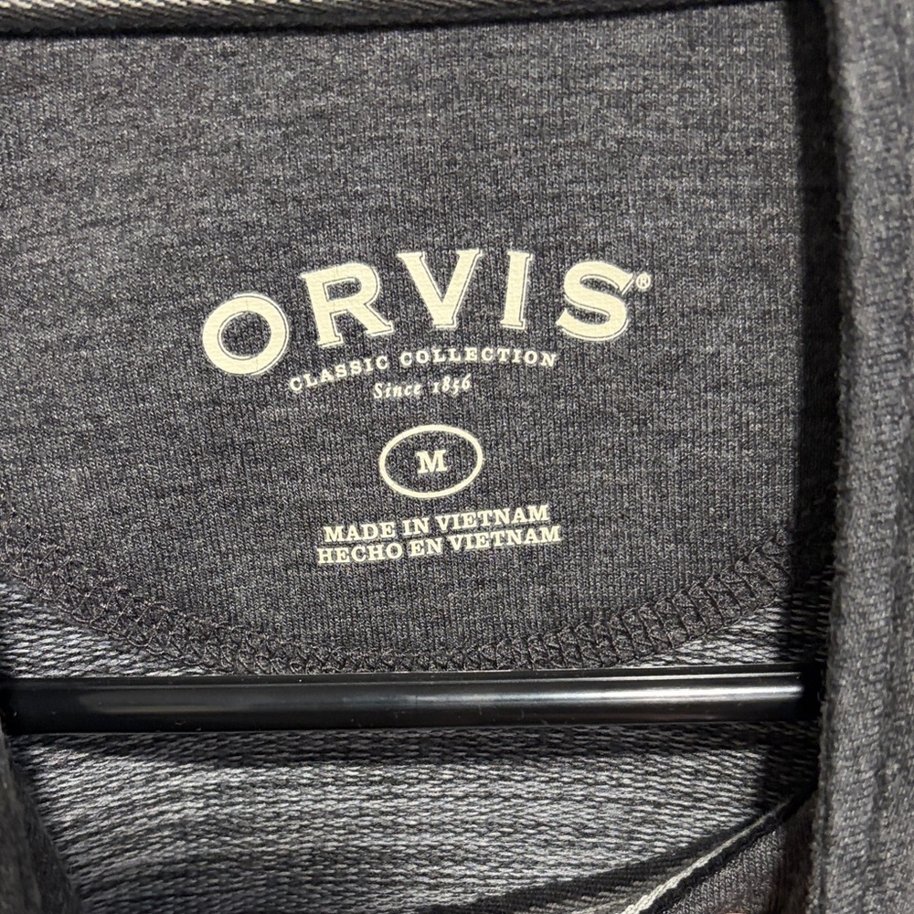 Orvis Charcoal Quarter-Zip Pullover - Picture 6 of 7